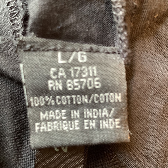 Vintage Y2K Buffalo Black Floral Embroidered Empire Babydoll Dress Size Large - Picture 10 of 10